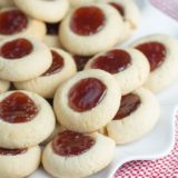 Strawberry Jam Thumbprint Cookies