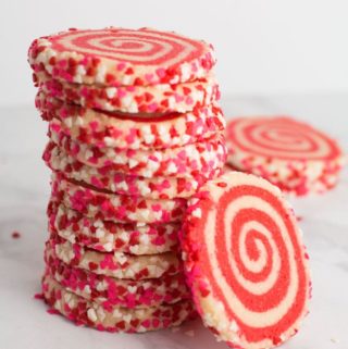 Valentine's Day Pinwheel Cookies