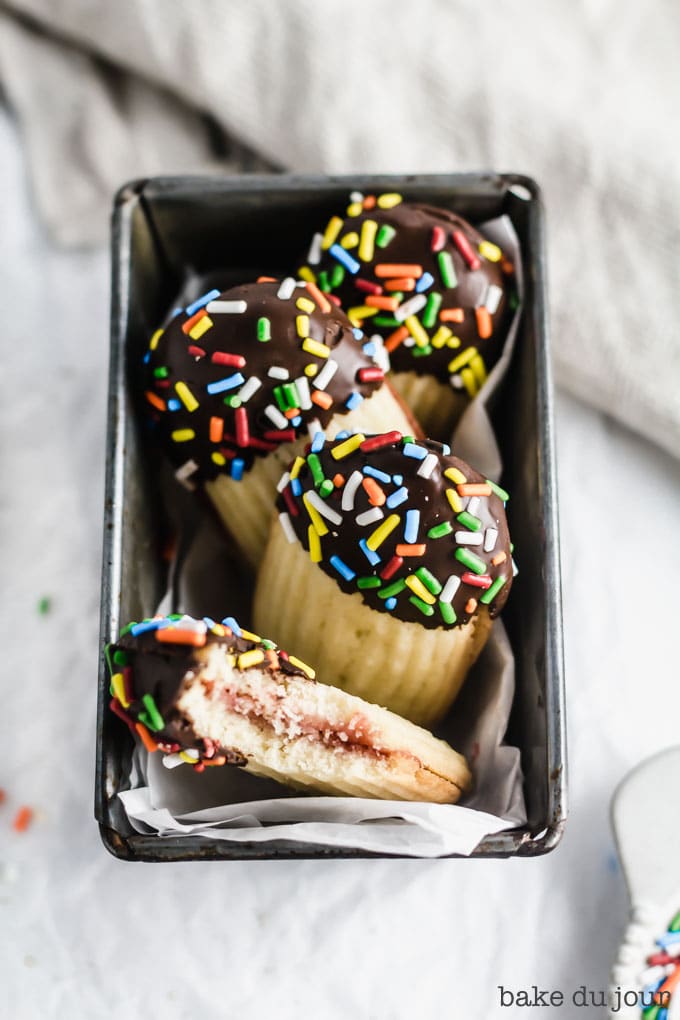 Italian Butter Cookies in a mini loaf pan